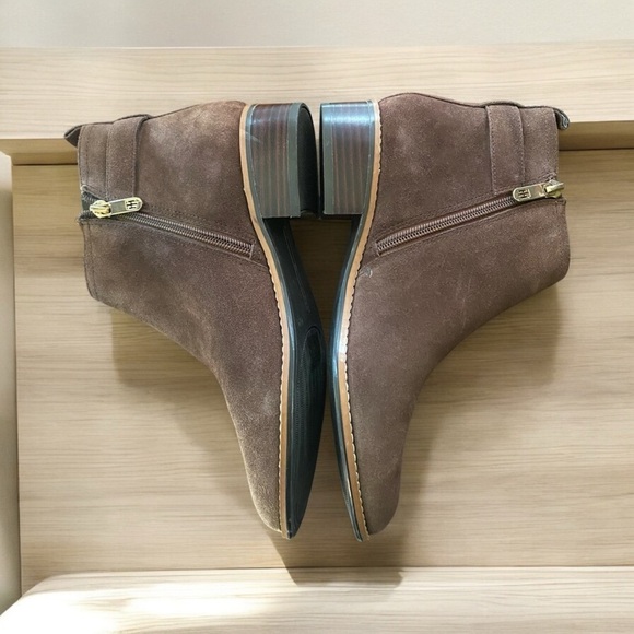 Tommy Hilfiger “terez” size 7.5 zip ankle bootie, beautiful chocolate brown NWOB - Picture 10 of 15